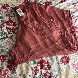 Torrid brand wide leg lightweight mauve pink pants
